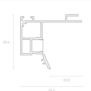 UMBRA Парящий профиль, черный (2.0м) рис.2